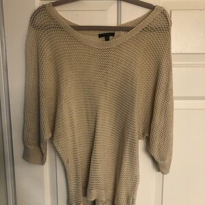 Timing Cream Crew Neck Sweater Lightweight Knit